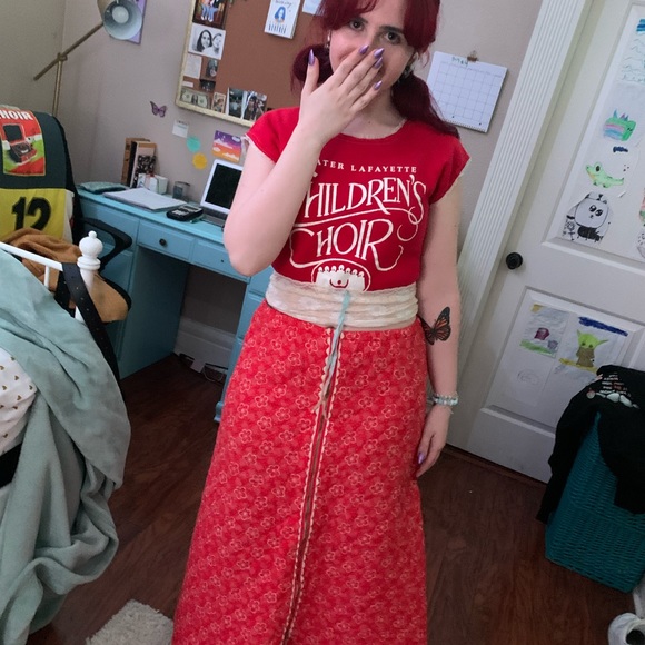 Vintage Evelyn Pearson long quilted skirt size 10 - Picture 6 of 7